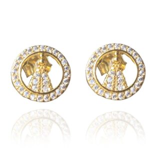 Brinco Mini Zircônias De Nossa Senhora