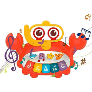 Brinquedo Caranguejo Piano Musical Interativo Infantil