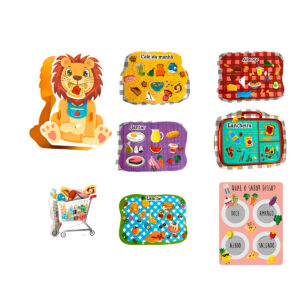 Brinquedo De Encaixe Hora Do Lanche Aprendizado Infantil