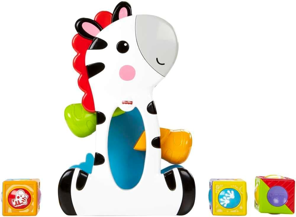 Fisher-Price Brinquedo para Bebês Zebra Blocos Surpresa para crianças a partir de 6 meses - Imagem 3