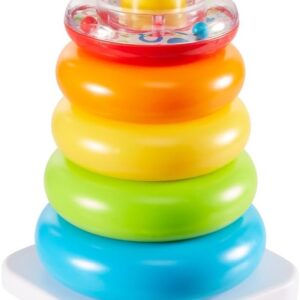 Fisher-Price Brinquedo para Bebês Pirâmide de Argolas para crianças a partir de 6 meses