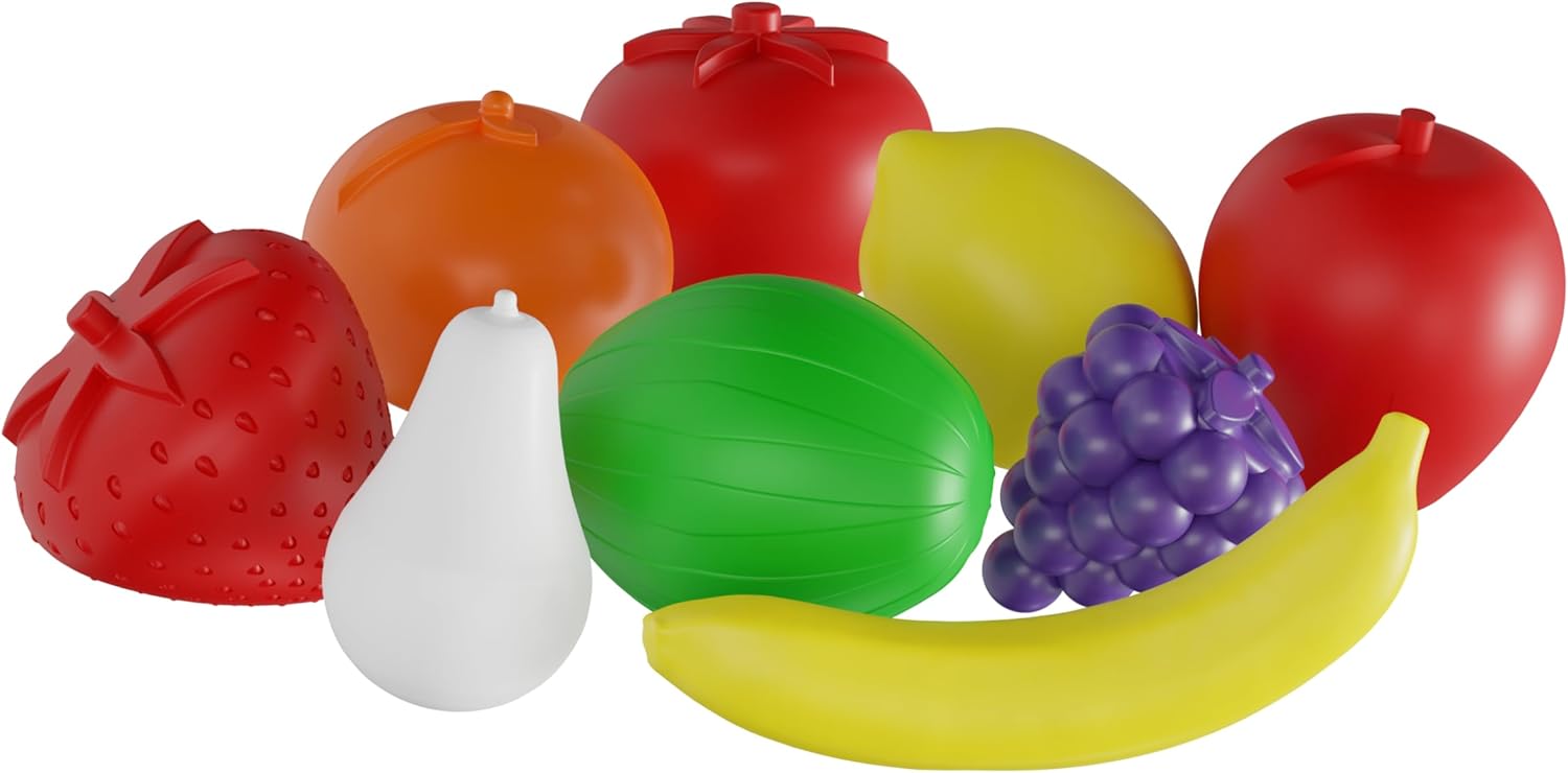 GGB Plast Brinquedos Kit Minhas Frutinhas e Verdurinhas 19 peças com Cesta 3 anos - Imagem 2