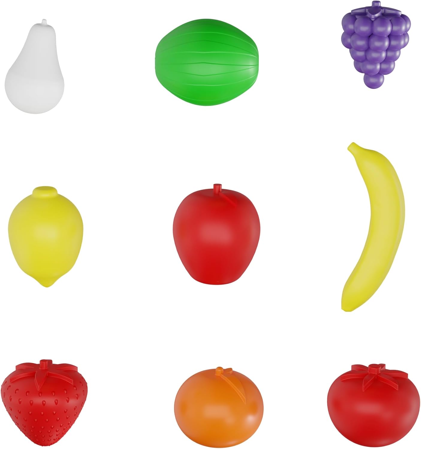 GGB Plast Brinquedos Kit Minhas Frutinhas e Verdurinhas 19 peças com Cesta 3 anos - Imagem 4