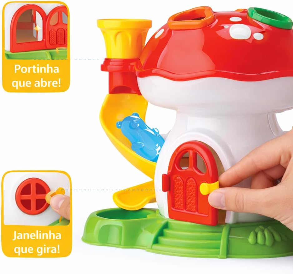 Brinquedos Educativos 1 Ano bebe Com Encaixes Formas Casinha Cores Didaticas Infantil Brinquedo Criança Interativo - Imagem 5