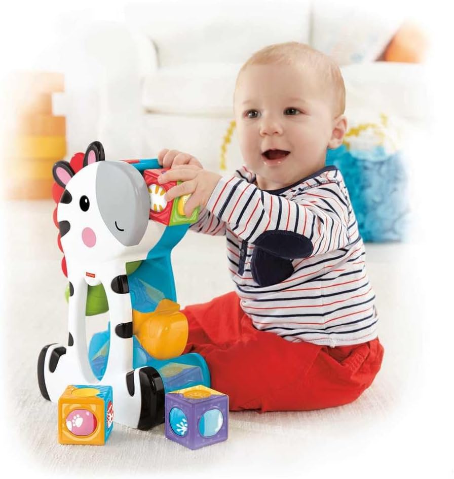 Fisher-Price Brinquedo para Bebês Zebra Blocos Surpresa para crianças a partir de 6 meses - Imagem 2
