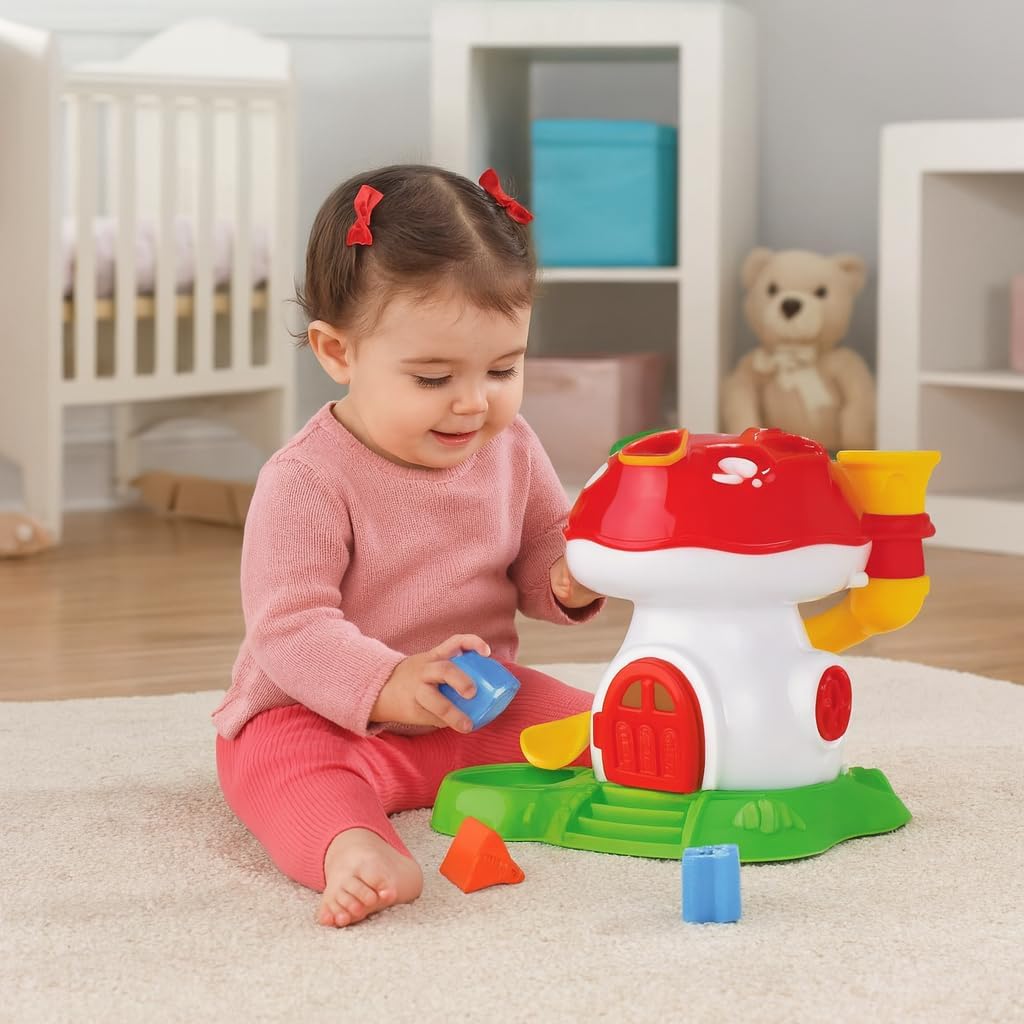 Brinquedos Educativos 1 Ano bebe Com Encaixes Formas Casinha Cores Didaticas Infantil Brinquedo Criança Interativo - Imagem 2