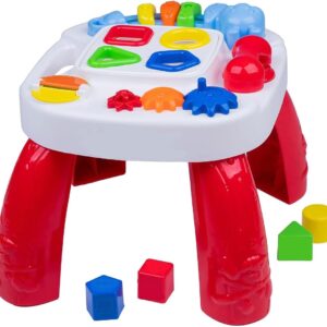 MESINHA DIDATICA INFANTIL COM ATIVIDADES - VERMELHO