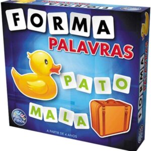 Pais & Filhos | Forma Palavras | Jogo Educativo com 160 Letras + 8 Cartelas | Desenvolve Leitura, Vocabulário e Raciocínio para Crianças 4+
