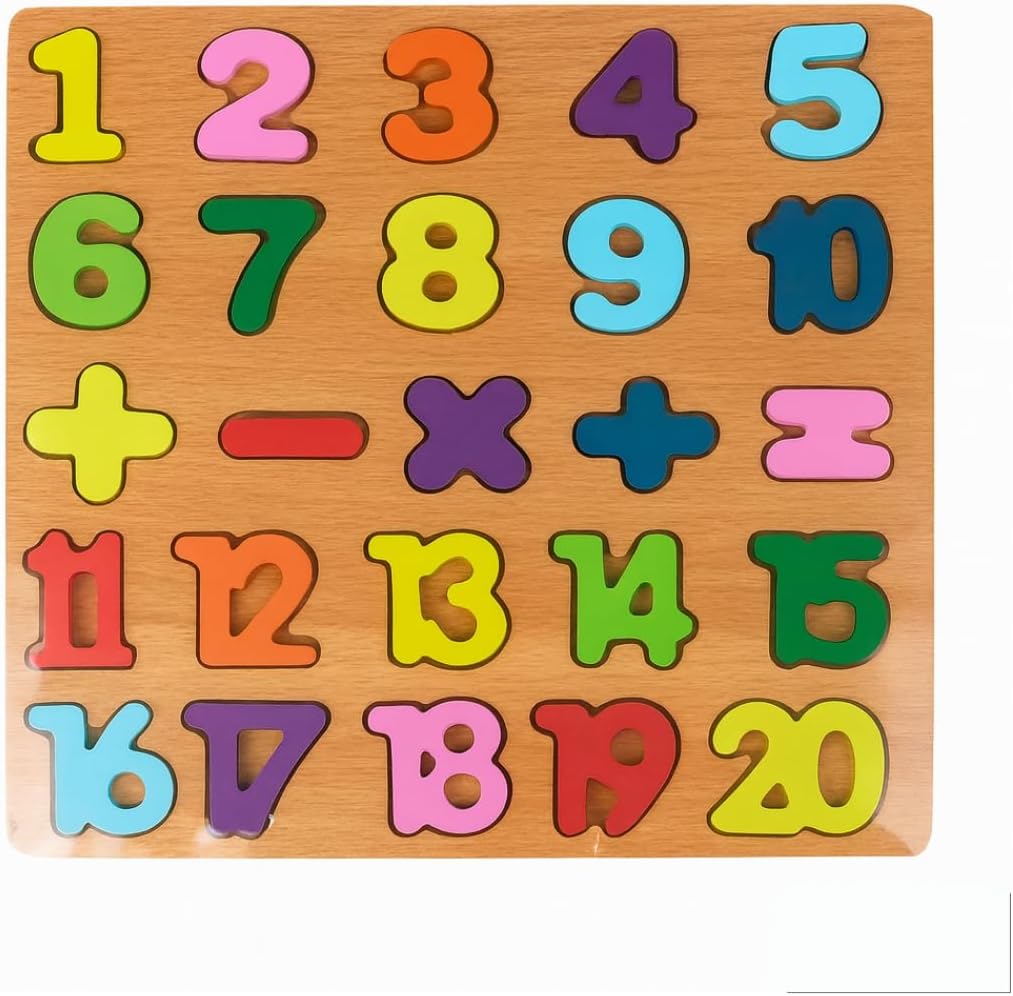 Tabuleiro Educativo 3 em 1 Alfabeto Números e Formas Geométricas Brinquedo Pedagógico de Madeira Infantil Kit Jogo de Encaixe Lúdico - Imagem 8