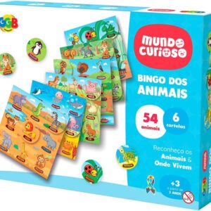GGB Plast Brinquedo Educativo Infantil Bingo dos animais