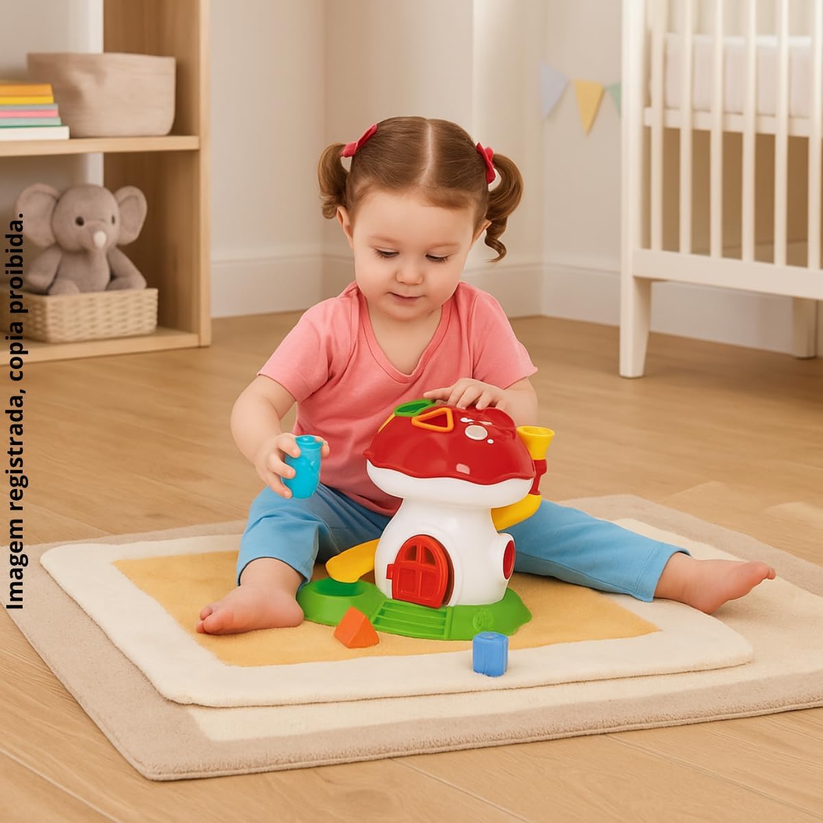 Brinquedos Educativos 1 Ano bebe Com Encaixes Formas Casinha Cores Didaticas Infantil Brinquedo Criança Interativo - Imagem 3
