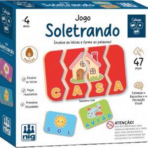 Jogo Soletrando, Madeira Be a Bá, Nig Brinquedos