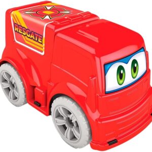 GGB Plast Carrinho Mini Frota Resgate Vermelho e Cinza