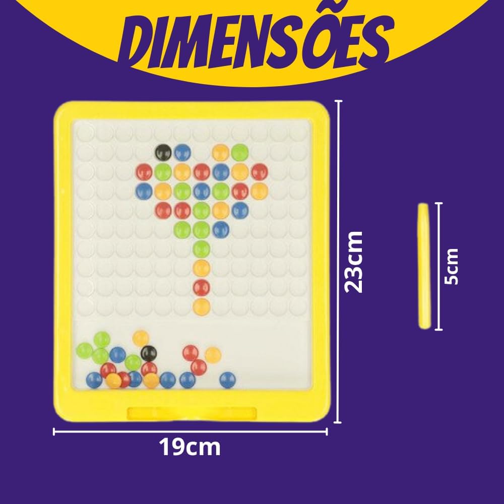 Brinquedo Montessori Educativo Quadro Magnético de Desenho Infantil Educacional Ideal para Aprendizado e Desenvolvimento Cognitivo - Imagem 7