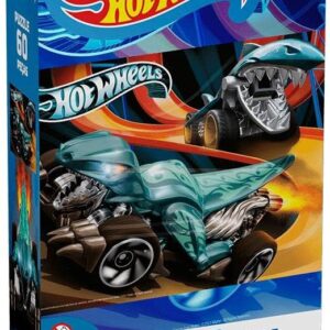 Quebra-cabeça, Grow, Hot Wheels, 60 Peças
