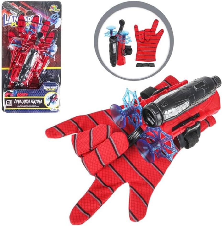 Kit Lançador de Teia com Luva Aranha, Lançador de Dardos, Brinquedo Infantil - Imagem 7