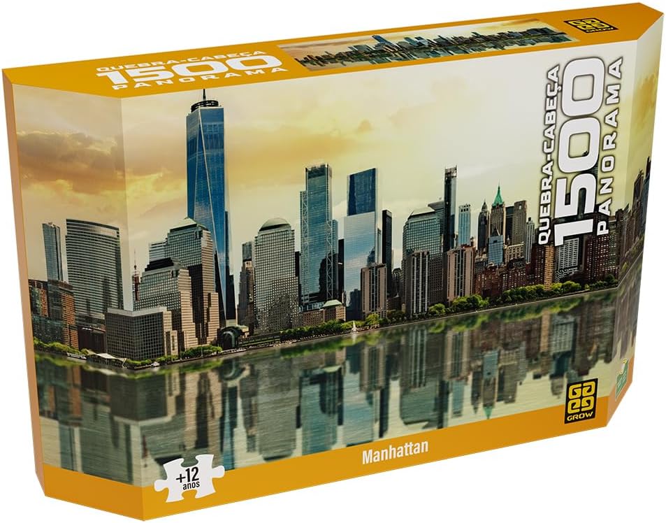 Quebra Cabeça 1500 Peças PANORAMA - MANHATTAN -Grow