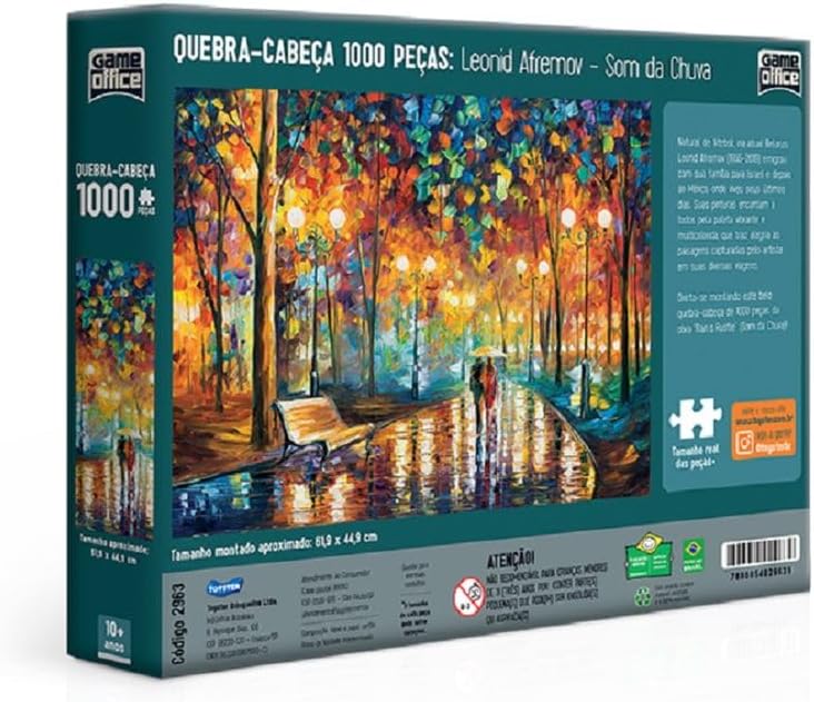 Toyster - Quebra-cabeça: Leonid Afremov - Som da Chuva - 1000 peças - Game Office - Imagem 2