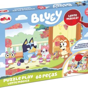 Puzzle Play 60 peças - Lente Mágica - Bluey