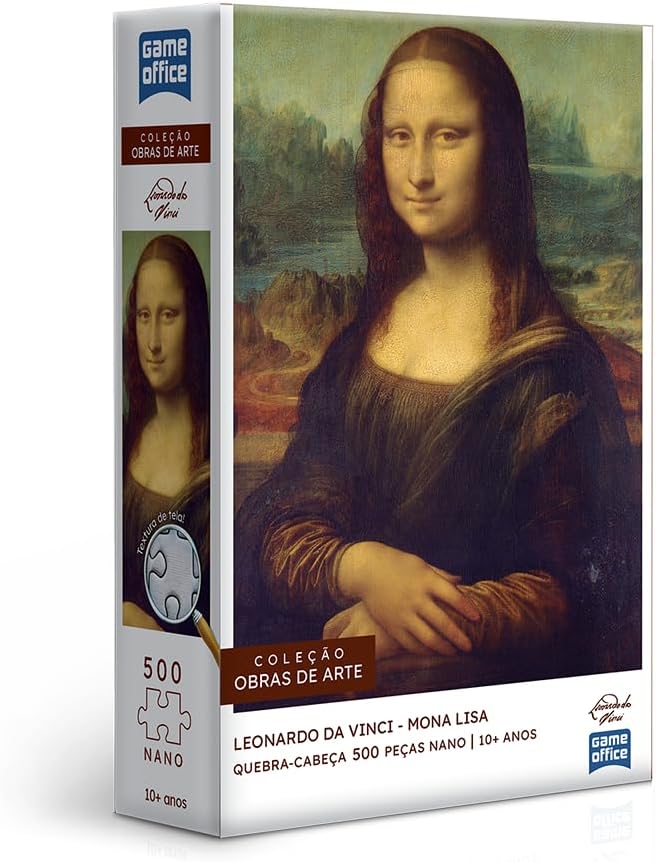 Toyster - Quebra-cabeça: Leonardo Da Vinci - A Mona Lisa - 500 peças nano - Game Office