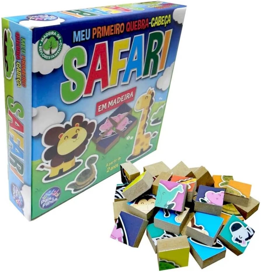 Pais & Filhos - Safari Meu Primeiro Quebra-Cabeça - 32 Pçs, Sortidas - Imagem 3