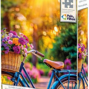 Pais & Filhos | Quebra-Cabeça Passeio Florido 500 Peças | Idade Recomendada 10+