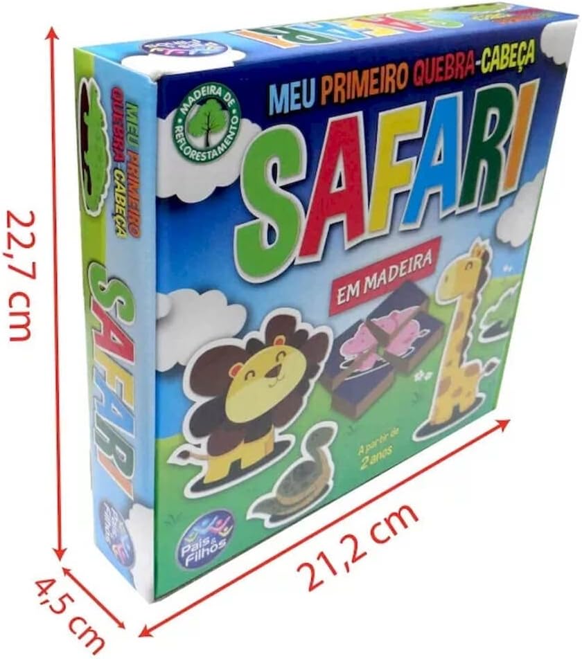 Pais & Filhos - Safari Meu Primeiro Quebra-Cabeça - 32 Pçs, Sortidas - Imagem 5
