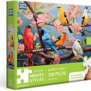 Toyster - Quebra-cabeça: Mentes Ativas - Pássaros na Cerejeira - 300 peças - Game Office