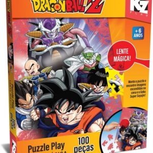 Puzzle Play 100 peças - Lente Mágica Dragon Ball Z