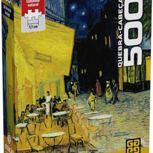 Quebra-Cabeça 500 Peças MINI - CAFÉ TERRAÇO DE VAN GOGH- Grow