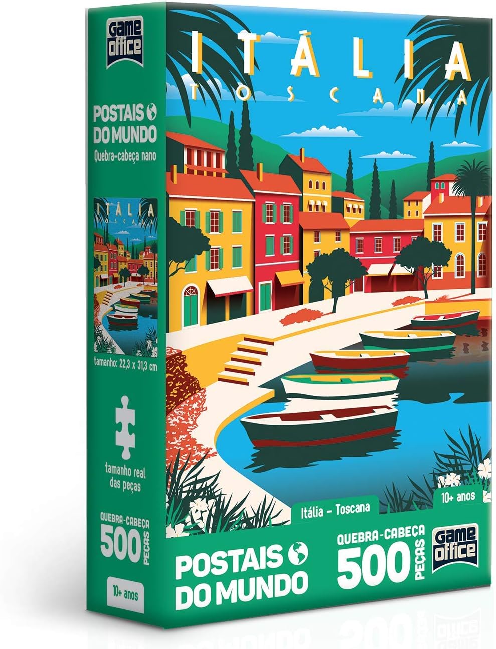 Toyster - Quebra-cabeça: Postais do Mundo - Itália - Toscana - 500 peças nano - Game Office