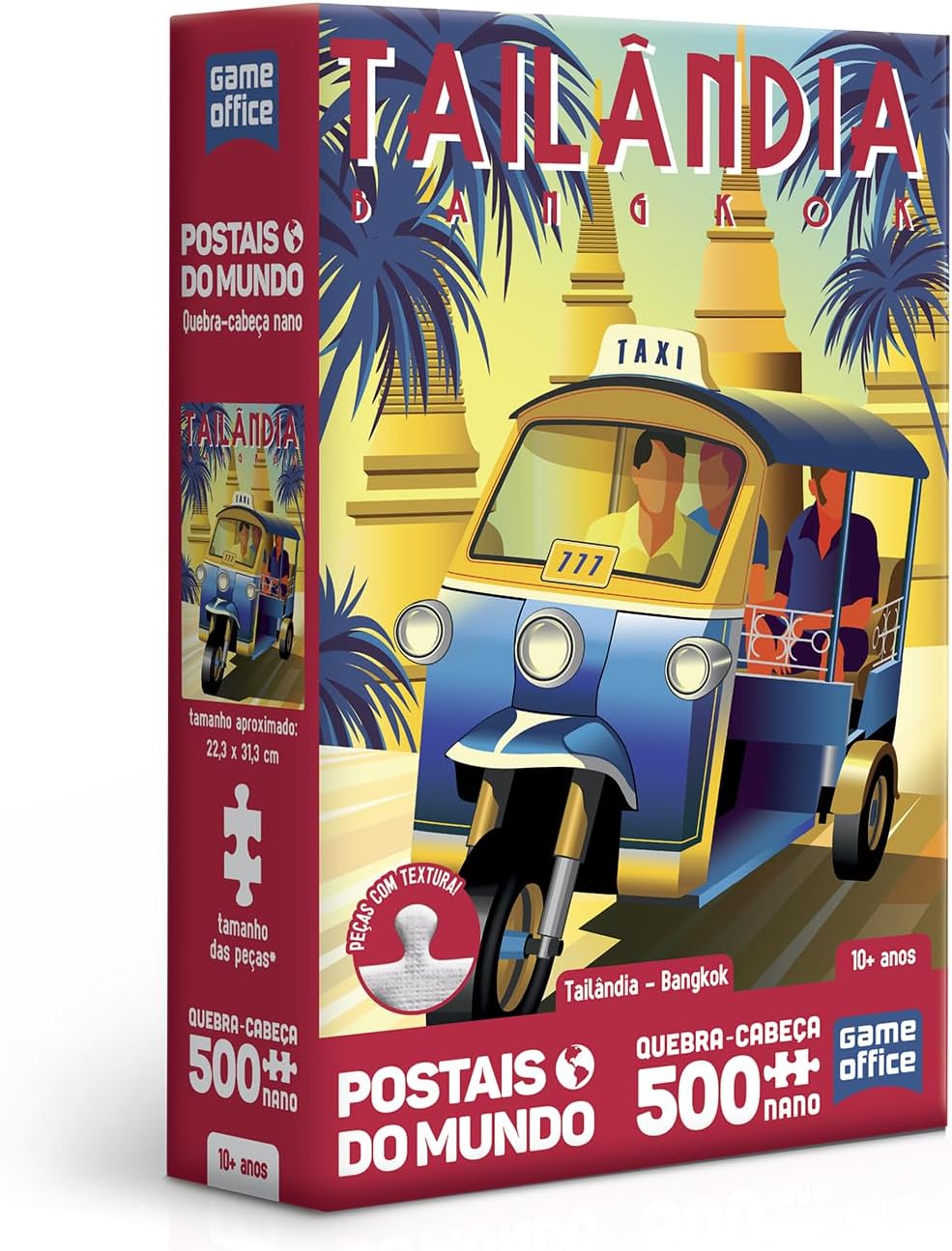 Toyster - Quebra-cabeça: Postais do Mundo - Tailândia - 500 peças nano - Game Office