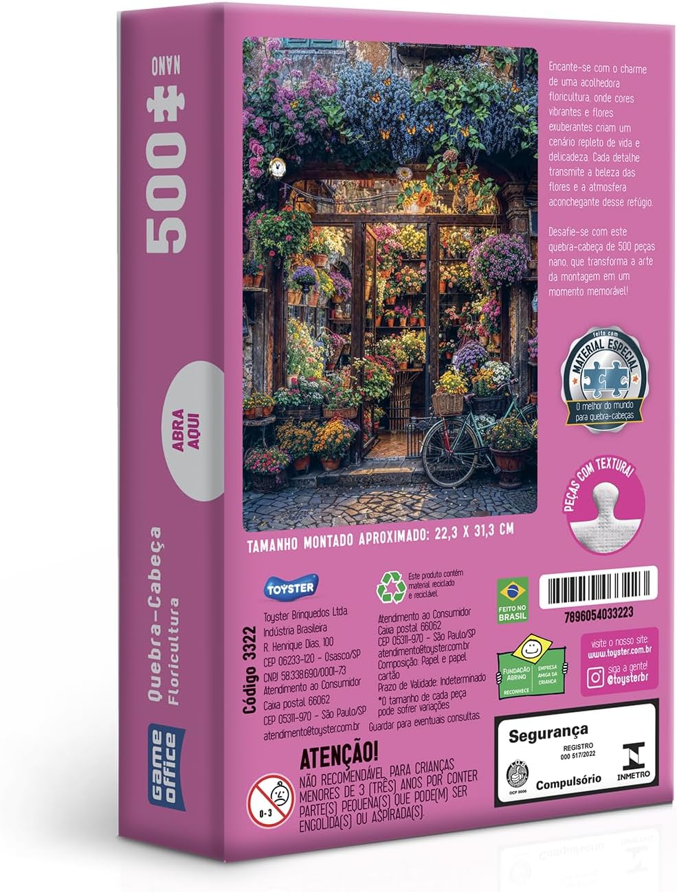 Toyster - Quebra-cabeça: Floricultura - 500 peças nano - Game Office - Imagem 2