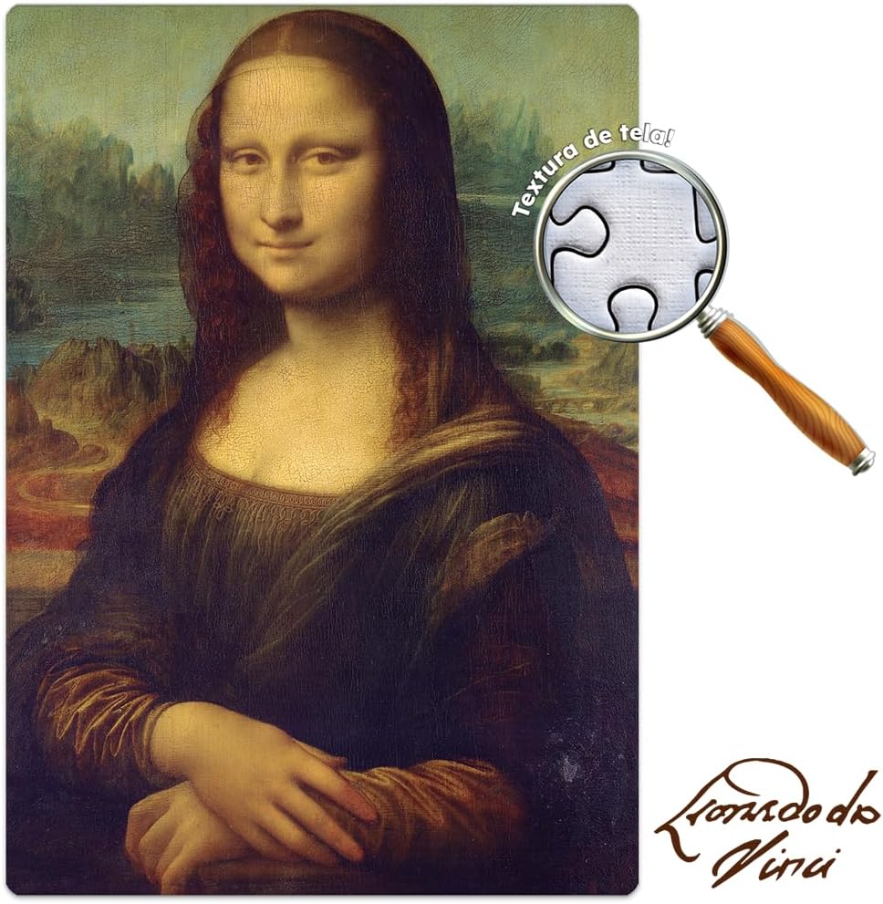 Toyster - Quebra-cabeça: Leonardo Da Vinci - A Mona Lisa - 500 peças nano - Game Office - Imagem 3
