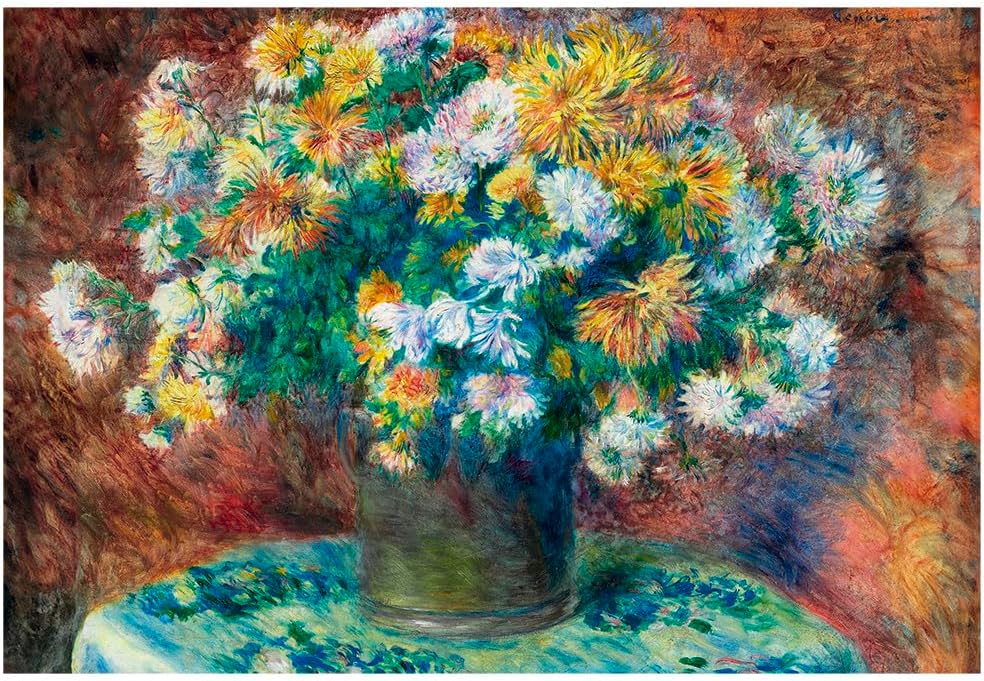 Quebra-Cabeça 1000 Peças MINI - VASO DE FLORES DE RENOIR - Grow - Imagem 2
