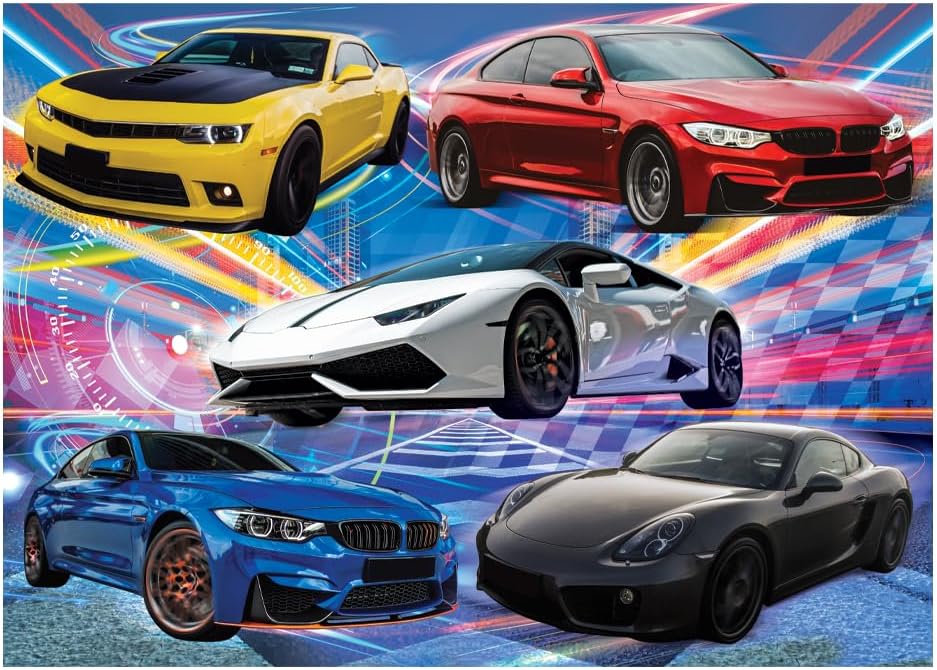 Quebra Cabeça 150 Peças Carros de Corrida GGB Plast - Imagem 2