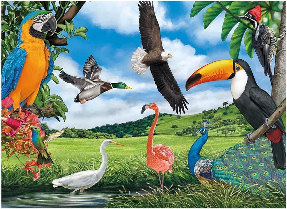 Quebra-cabeça 100 peças Aves - Grow - Imagem 3