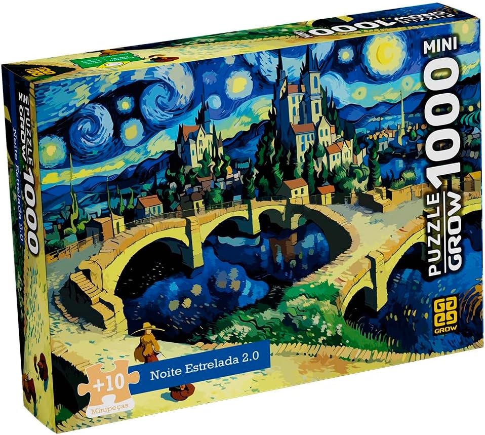 Quebra-Cabeça 1000 Peças MINI - NOITE ESTRELADA 2.0 - Grow