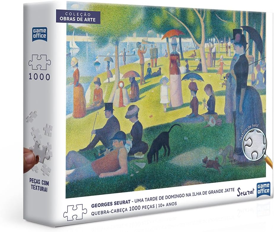 Toyster - Quebra-cabeça: Georges Seurat - Uma Tarde de Domingo na Ilha de Grande Jatte - 1000 peças - Game Office