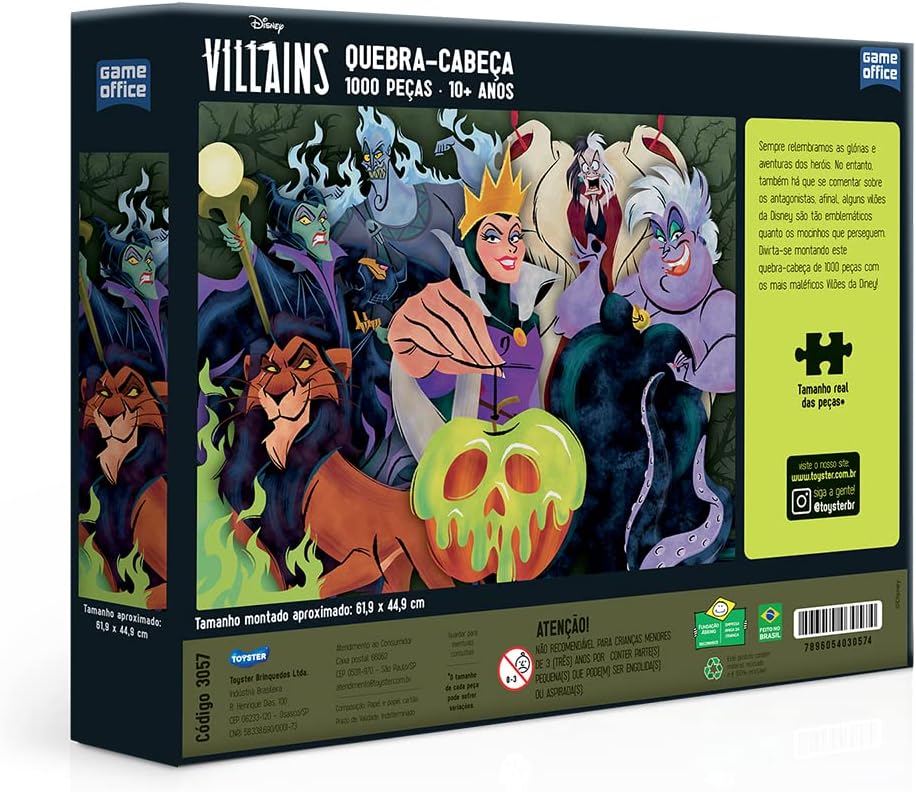 Toyster - Quebra-cabeça: Vilões Disney - 1000 peças - Game Office - Imagem 2