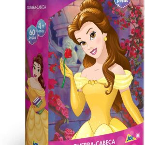 Toyster - Quebra-cabeça: Princesas - Bela - 60 peças - Disney - JAK