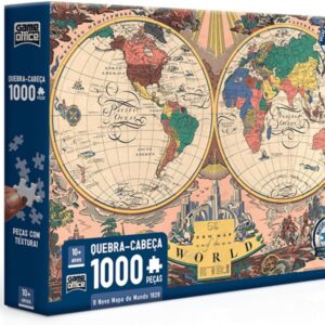 Toyster - Quebra-cabeça: O Novo Mapa do Mundo: 1928-1000 peças - Game Office