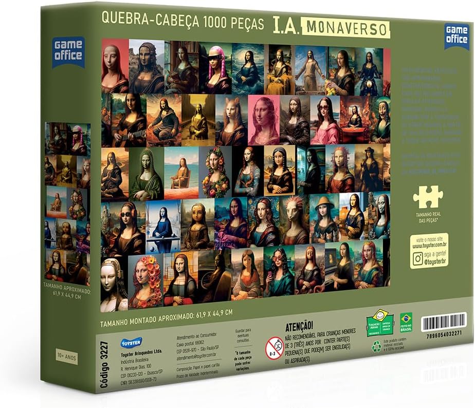 Toyster - Quebra-cabeça: IA Monaverso - 1000 peças - Game Office - Imagem 2