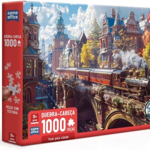 Toyster - Quebra-cabeça: Trem pela cidade - 1000 peças - Game Office