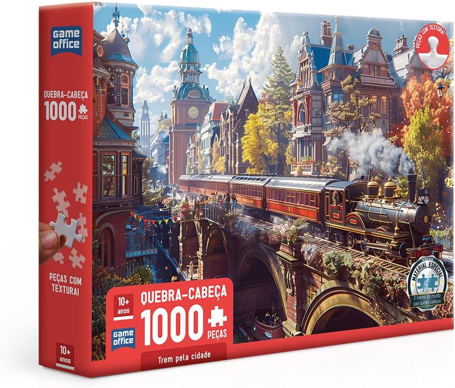 Toyster - Quebra-cabeça: Trem pela cidade - 1000 peças - Game Office