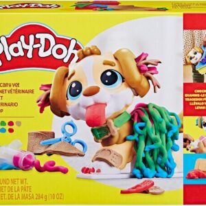 Play-Doh, Massinha de Modelar Infantil, Pet Shop - Conjunto de Brinquedo com Figura de Cachorro, Acessórios e 5 Potes - A partir de 3 Anos