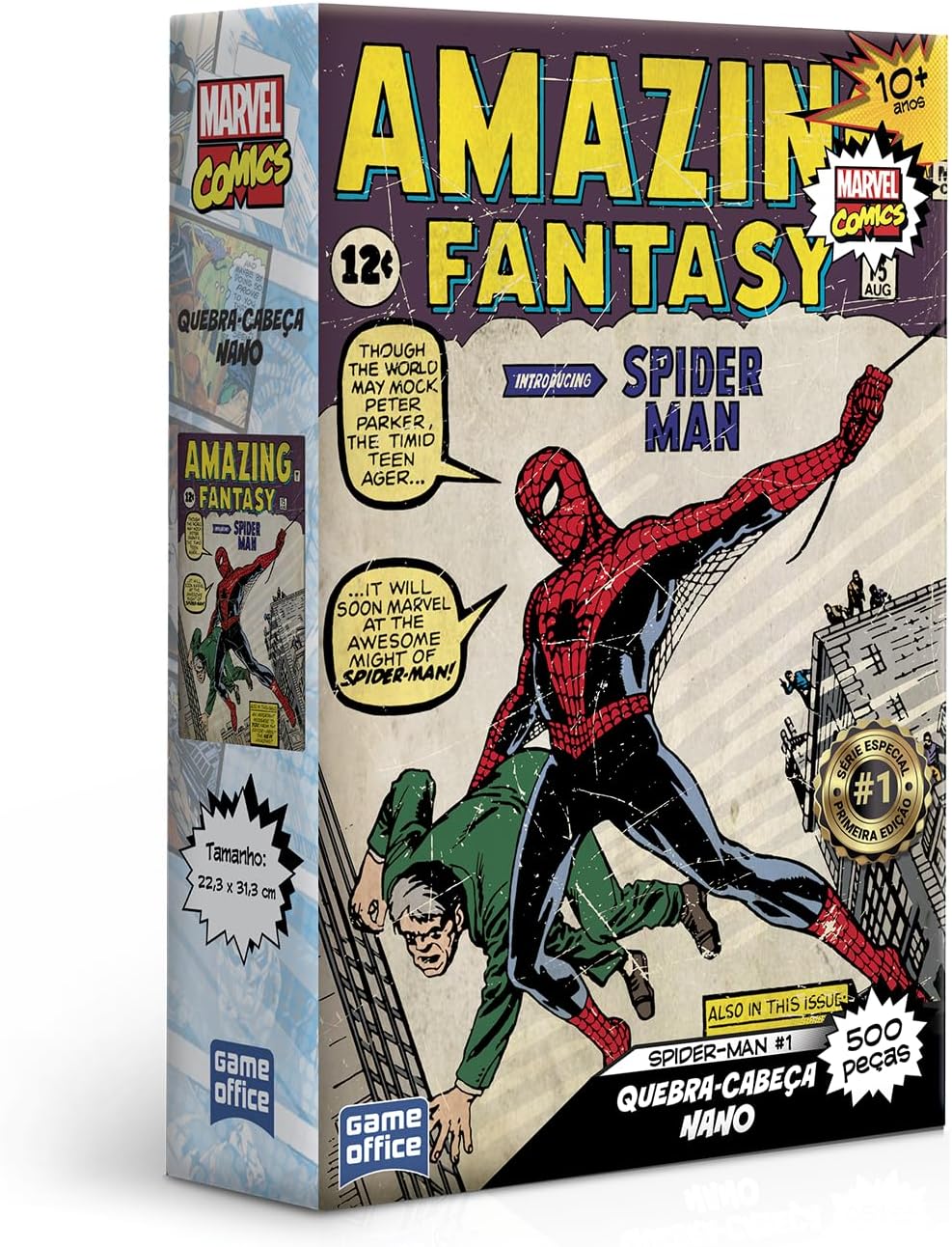Toyster - Quebra Cabeça: Homem-Aranha - Nano 500 Peças - Disney - Game Office