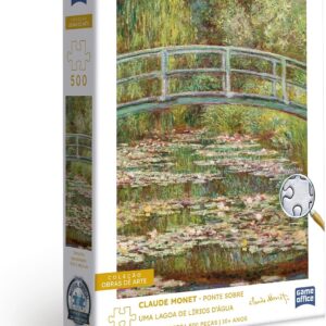 Toyster - Coleção Obras de Arte - Monet: A lagoa com lírios - Quebra-cabeça 500 peças - Game Office