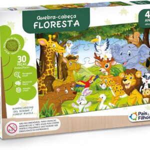 Pais & Filhos - Quebra-Cabeça Floresta 30 Peças