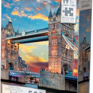 Pais & Filhos - Quebra-Cabeça 500 Peças, Londres Ponte do Tamisa